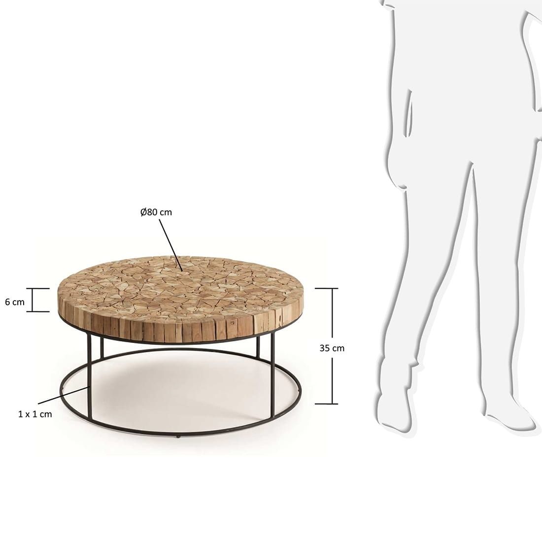 La Forma Solo Beistelltisch Ø80x35cm