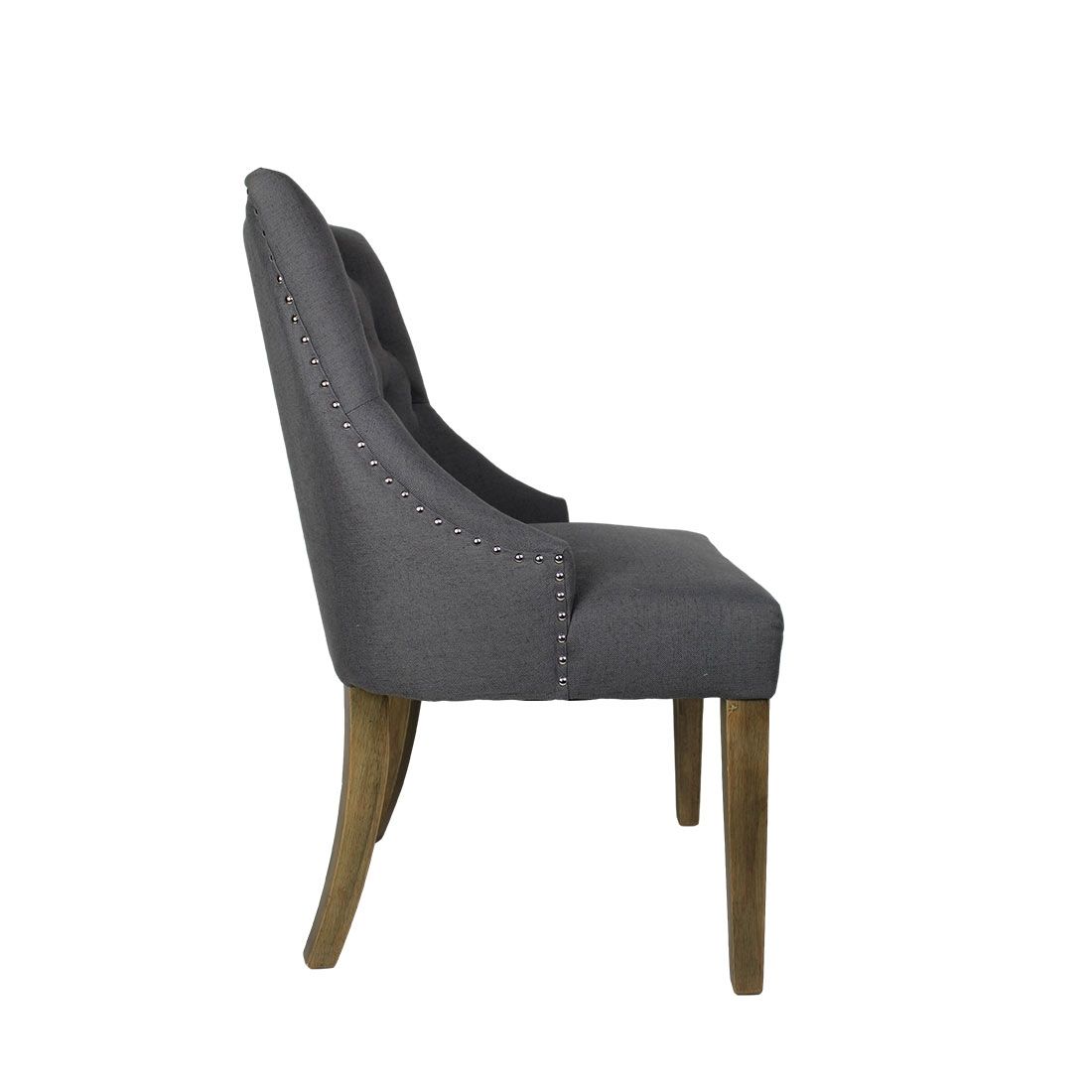 HSM Collection Royan Sessel 47x57x93cm Grau/Braun