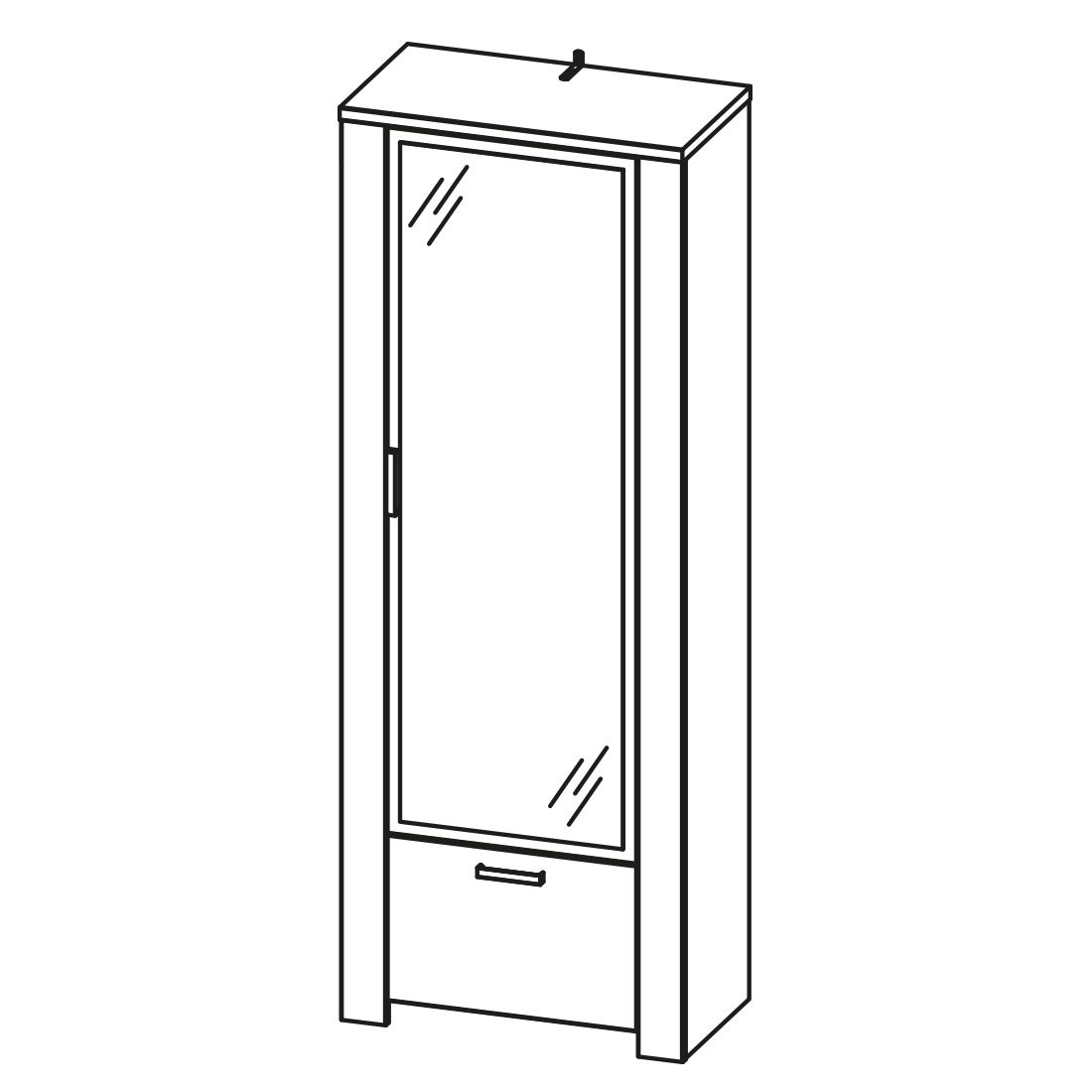 Germania Castera Garderobenschrank 74x41x198cm