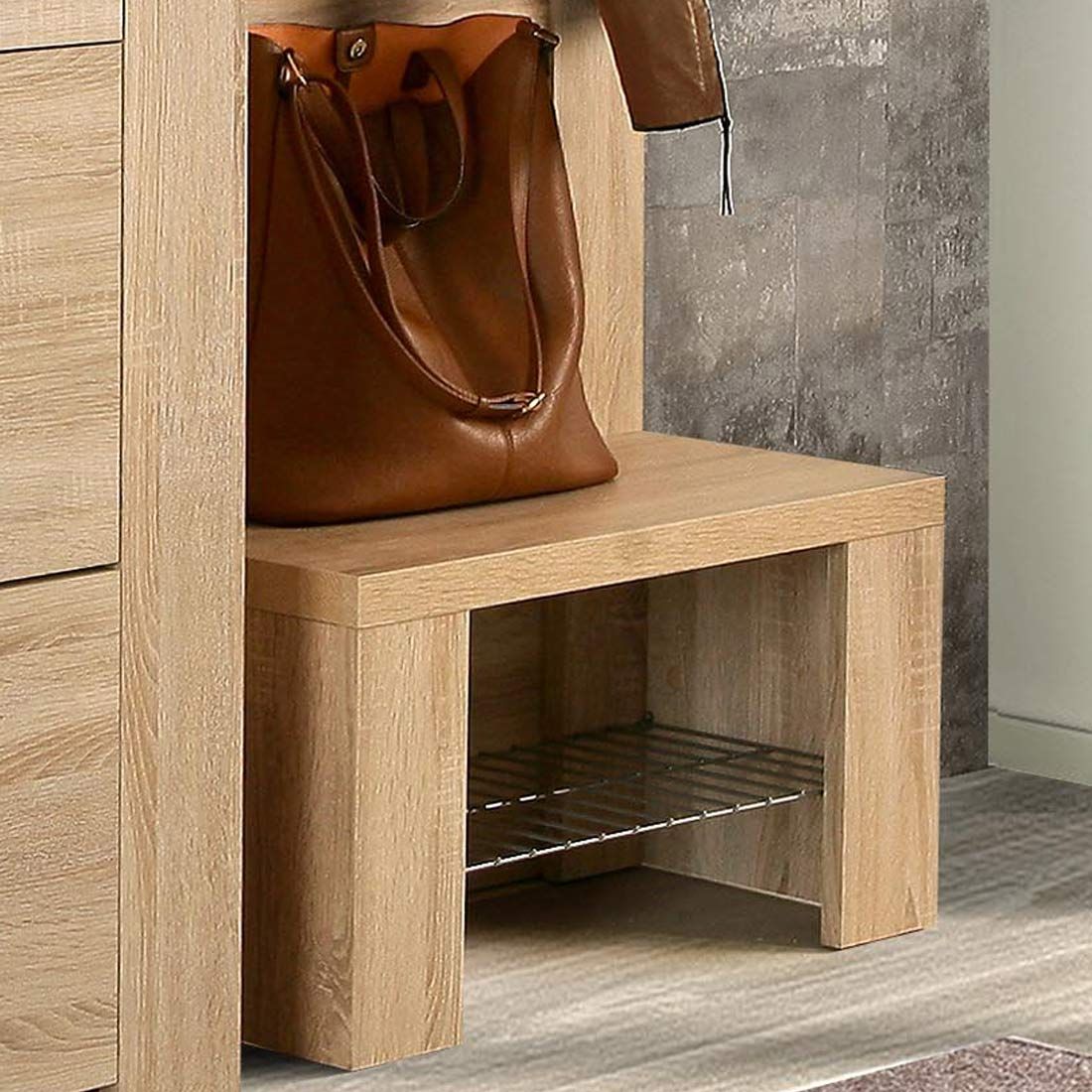 Forte Calpe Schuhschrank 100x42x105cm Sonoma Eiche Piolo