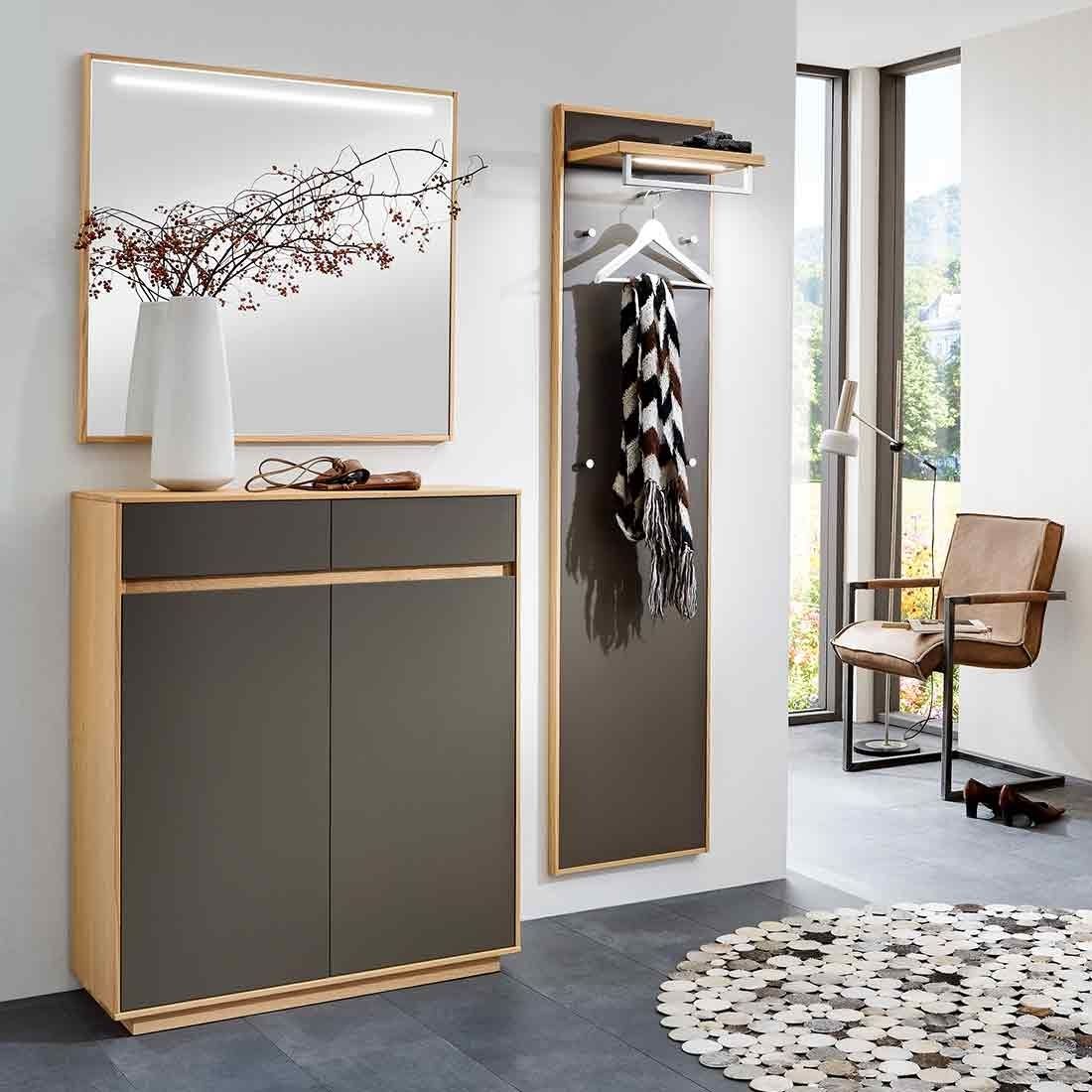 Voss V100 Garderobenpaneel mit Beleuchtung 44x29x183cm