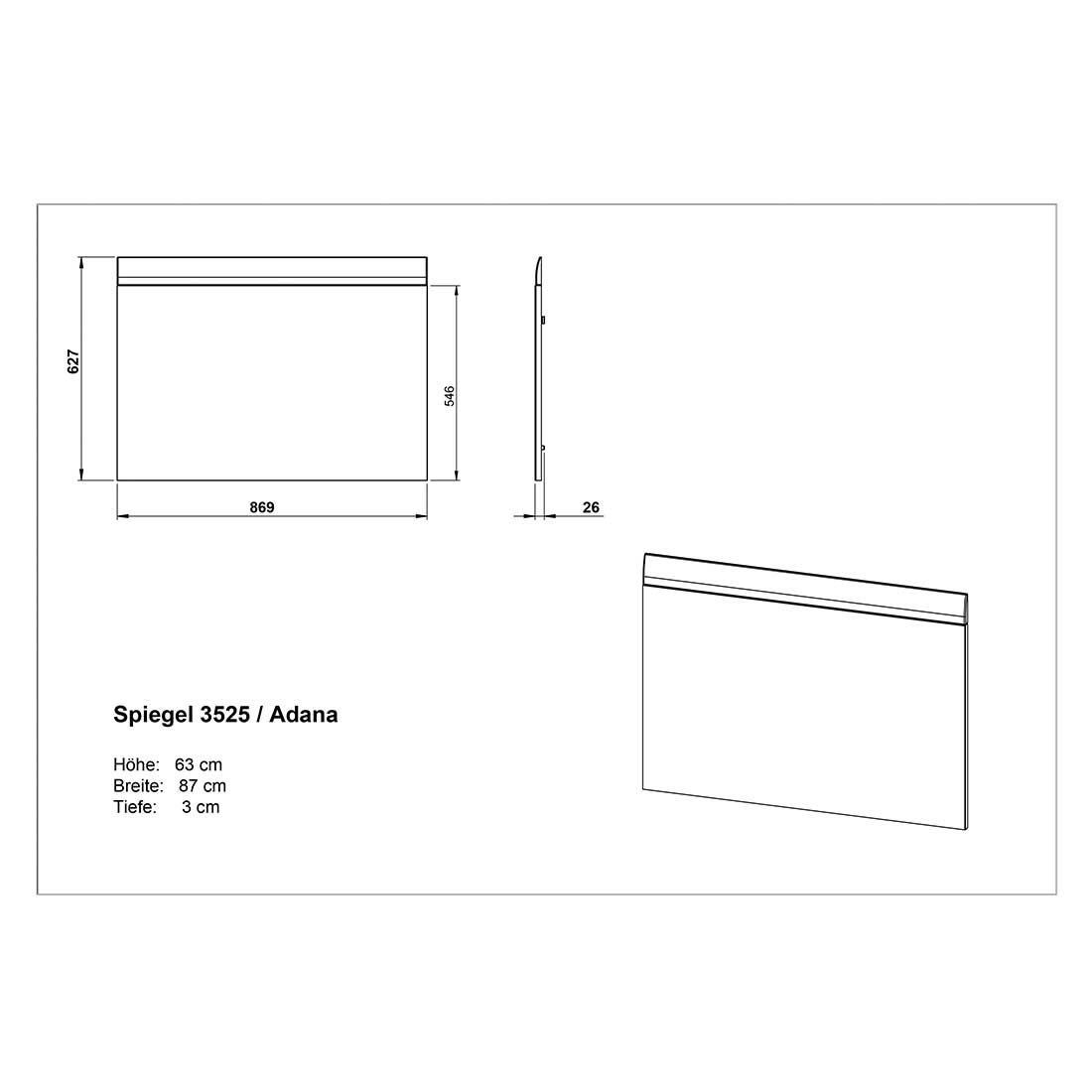 Germania Adana Spiegel 87x63cm