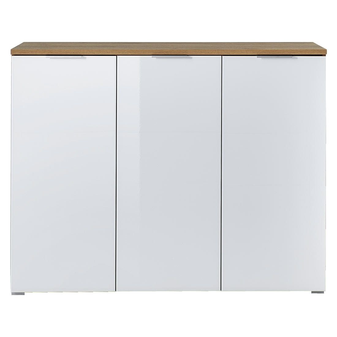 Germania Telde Schuhschrank 134x40x105cm Navarra Eiche/Weiß