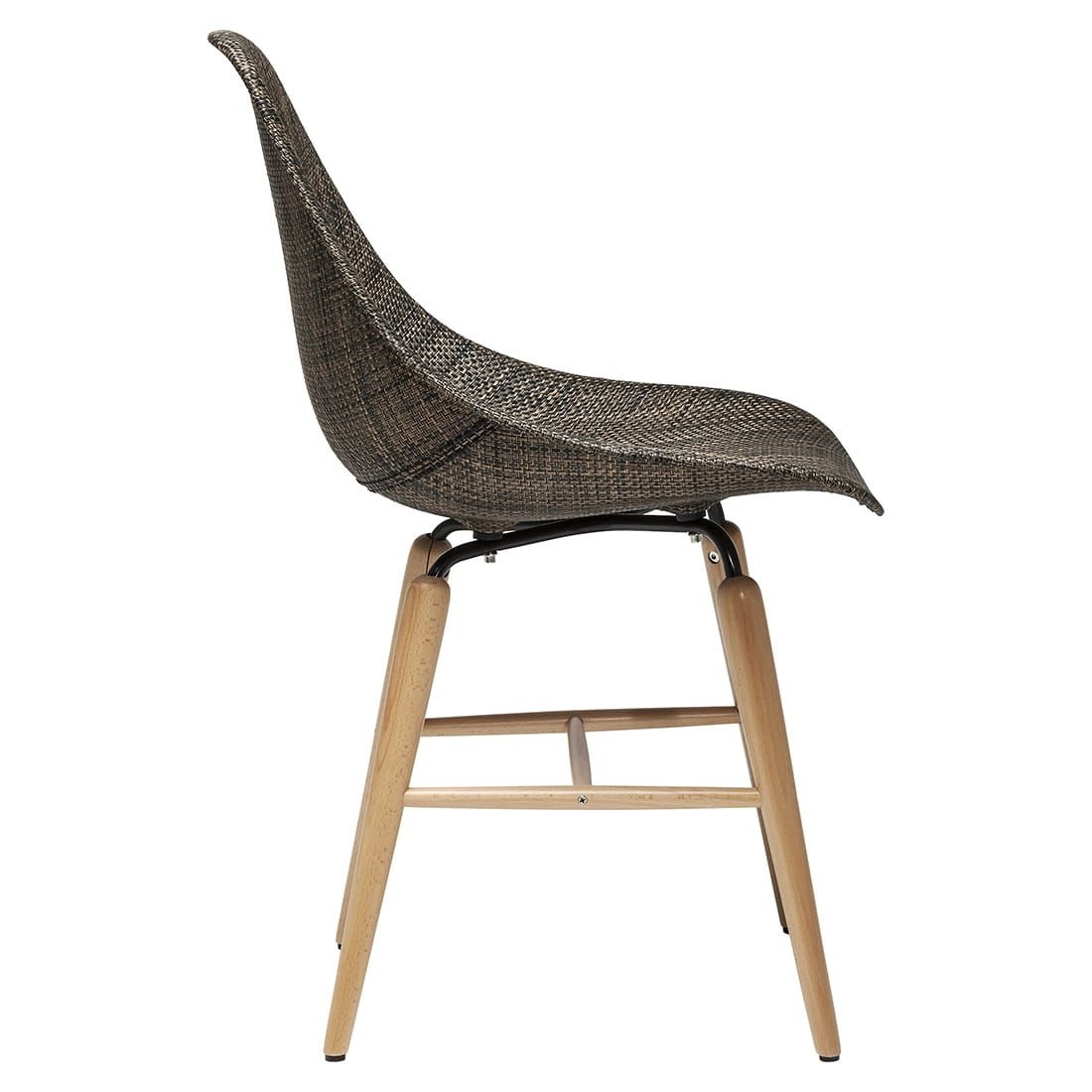 KARE Forum Wood Brown Schalenstuhl 50x56x80cm