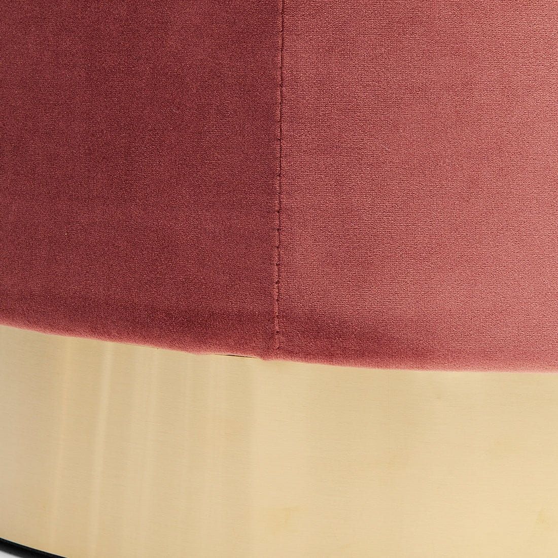 KARE Cherry Rose Brass Hocker Ø55cm