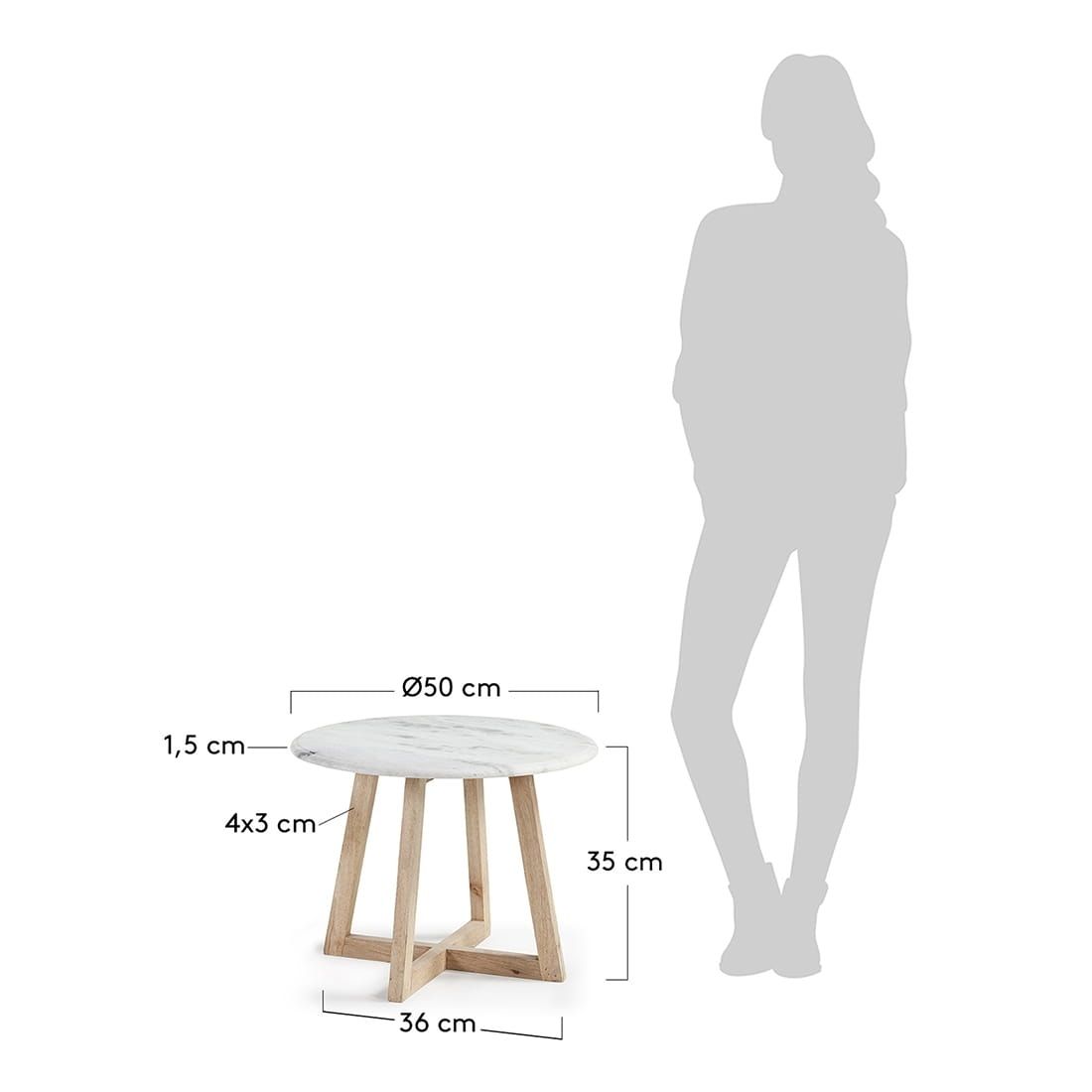 La Forma Haylo Beistelltisch Ø50cm