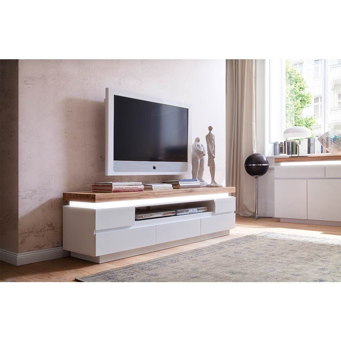 MCA Romina Lowboard mit Beleuchtung 175x40x49cm
