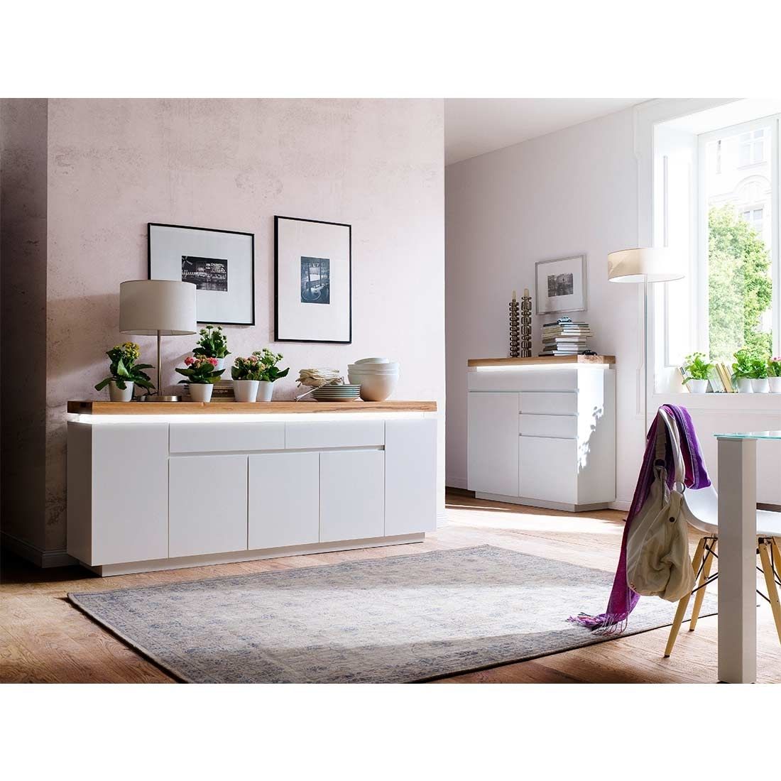 MCA Romina Sideboard mit Beleuchtung 200x40x81cm