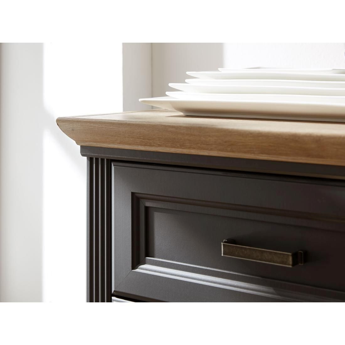 Innostyle Jasmin Highboard mit Beleuchtung 143x42x150cm