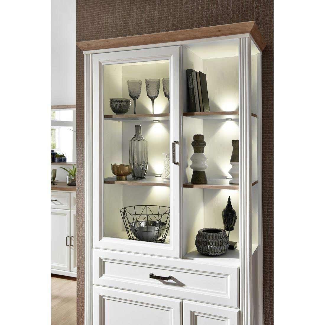 Innostyle Jasmin Vitrine mit Beleuchtung 93x42x204cm