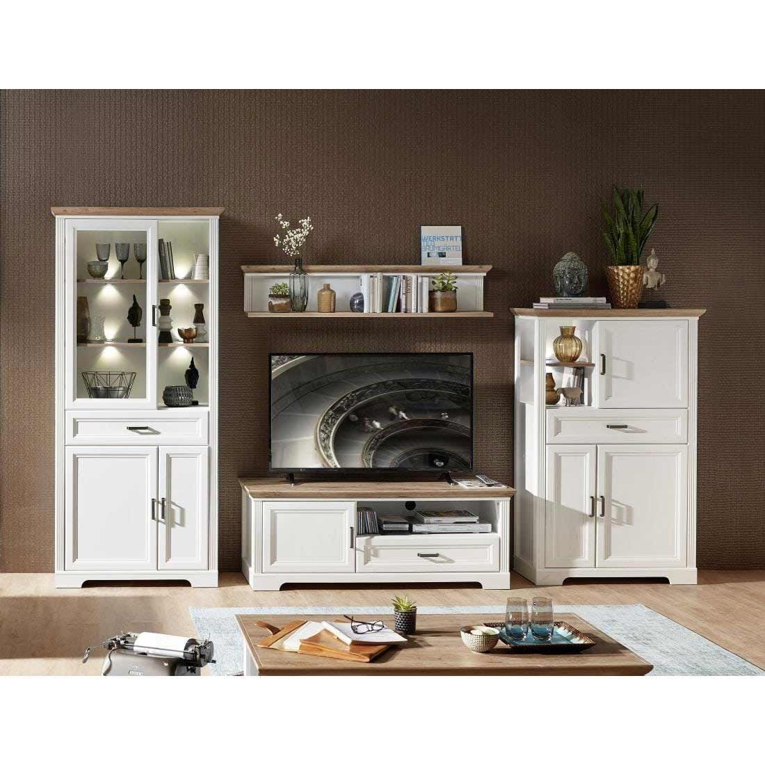 Innostyle Jasmin Vitrine mit Beleuchtung 93x42x204cm