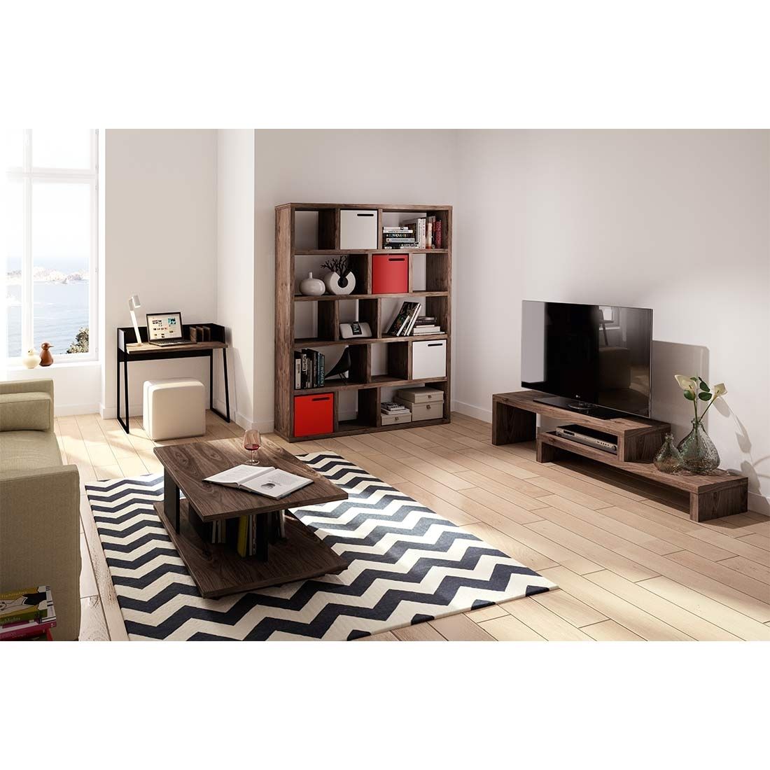 TEMAHOME Berlin Regal 150x34x198cm