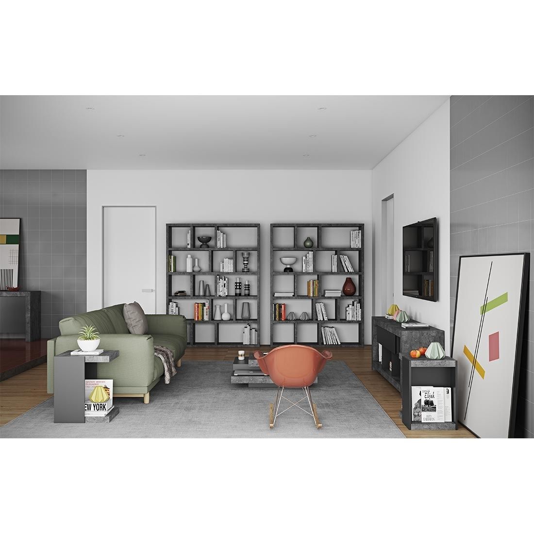 TEMAHOME Berlin Regal 150x34x198cm