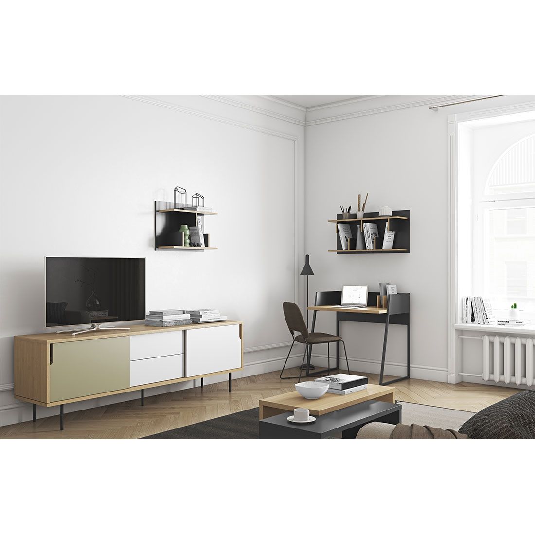 TEMAHOME Volga Schreibtisch 90x60x88cm