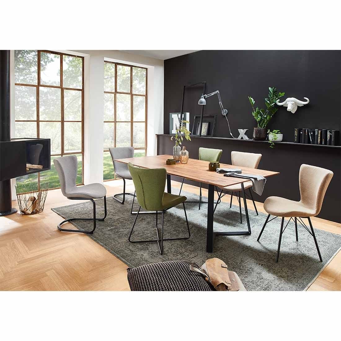 Niehoff Sitzmöbel Triple Schwingstuhl 52x63x86cm Liverpool Grey/Schwarz