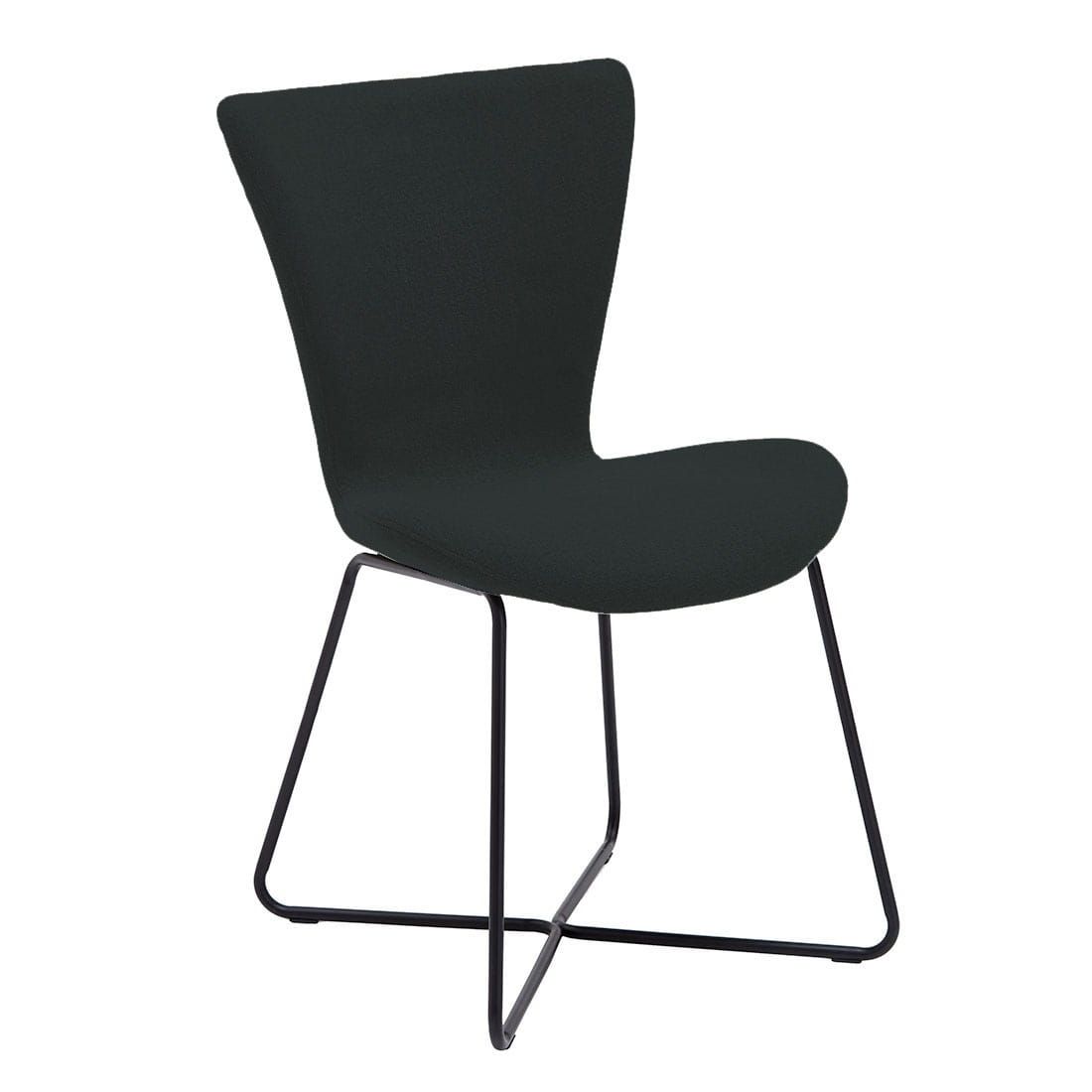 Niehoff Sitzmöbel Triple Stuhl 52x63x86cm Liverpool Anthrazit/Schwarz