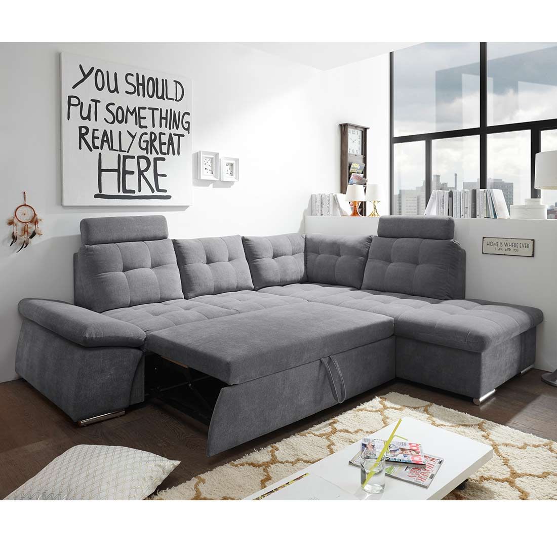 BlackRedWhite Nalo Ecksofa