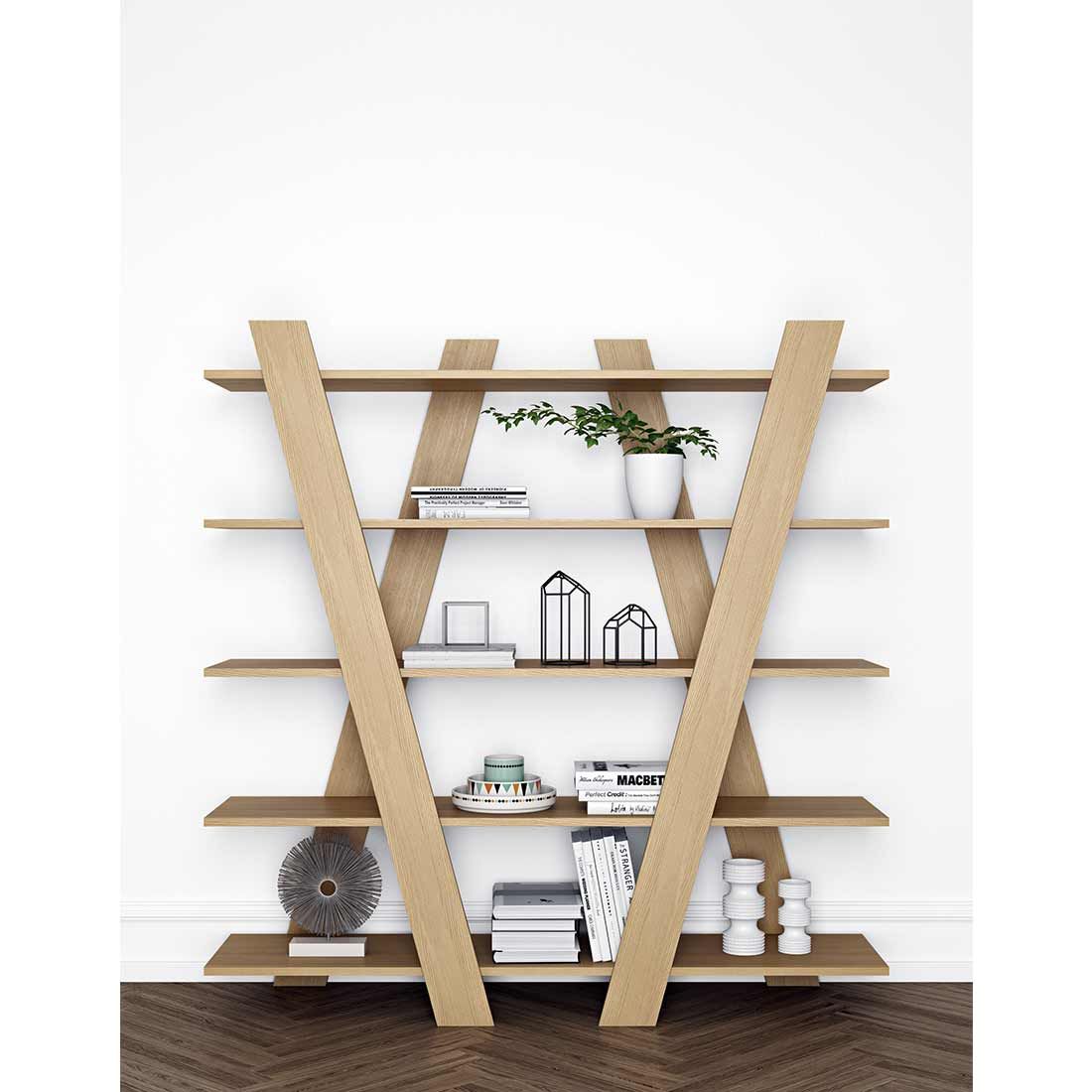 TEMAHOME Wind Wandregal 156x39x160cm