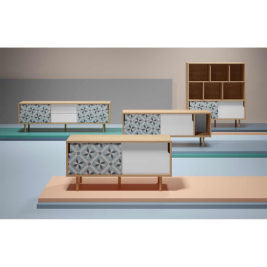 TEMAHOME Dann Highboard 135x45x152cm