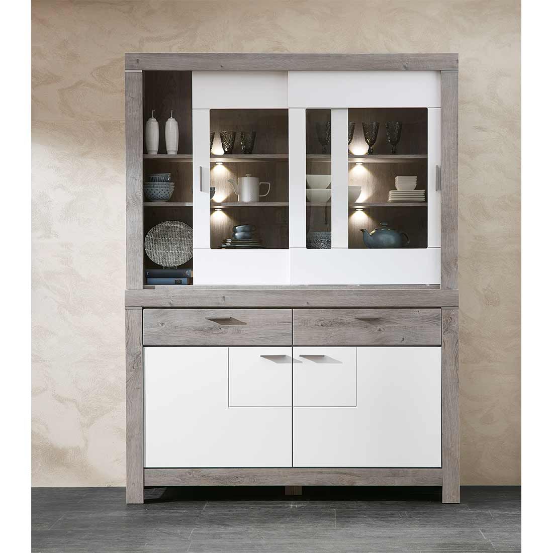 Wohnconcept Granada Buffet-Aufsatz mit Beleuchtung 156x37x110cm
