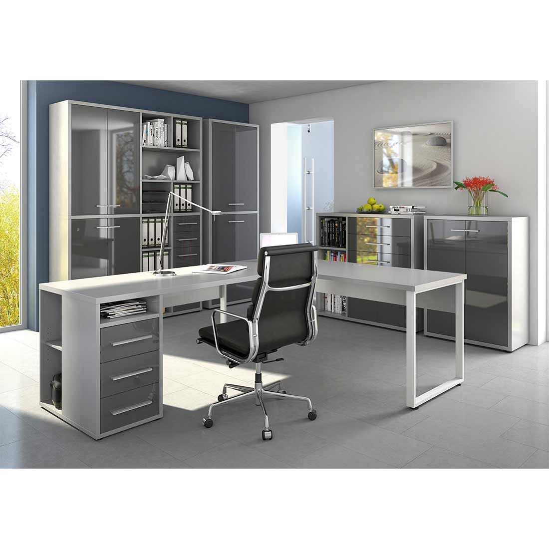 Maja Möbel Set+ Büroschrank 78,9x40x216,4cm
