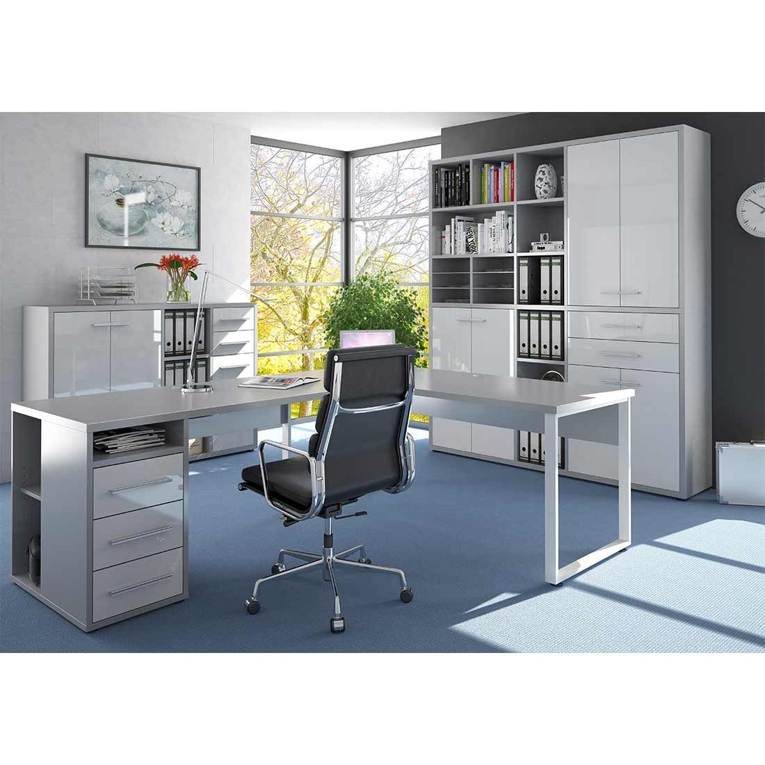 Maja Möbel Set+ Büroschrank 155,7x40x110,7cm