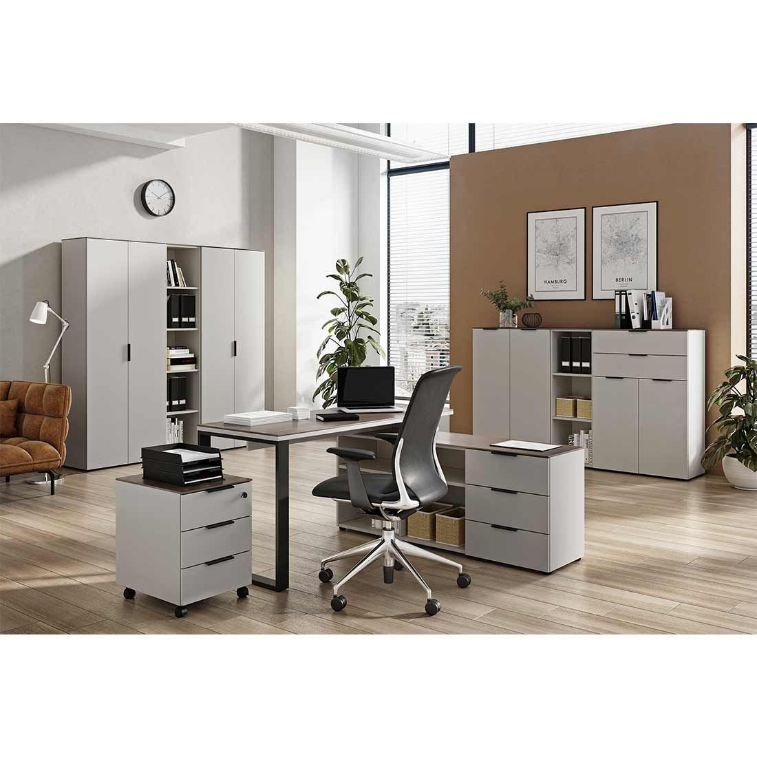 Germania Ancona Büroschrank 81x40x197cm