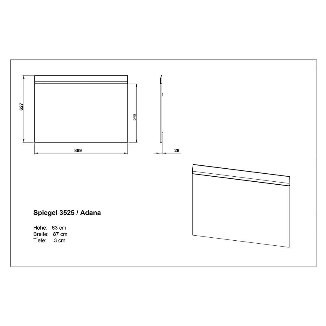 Germania Adana Spiegel 87x63cm