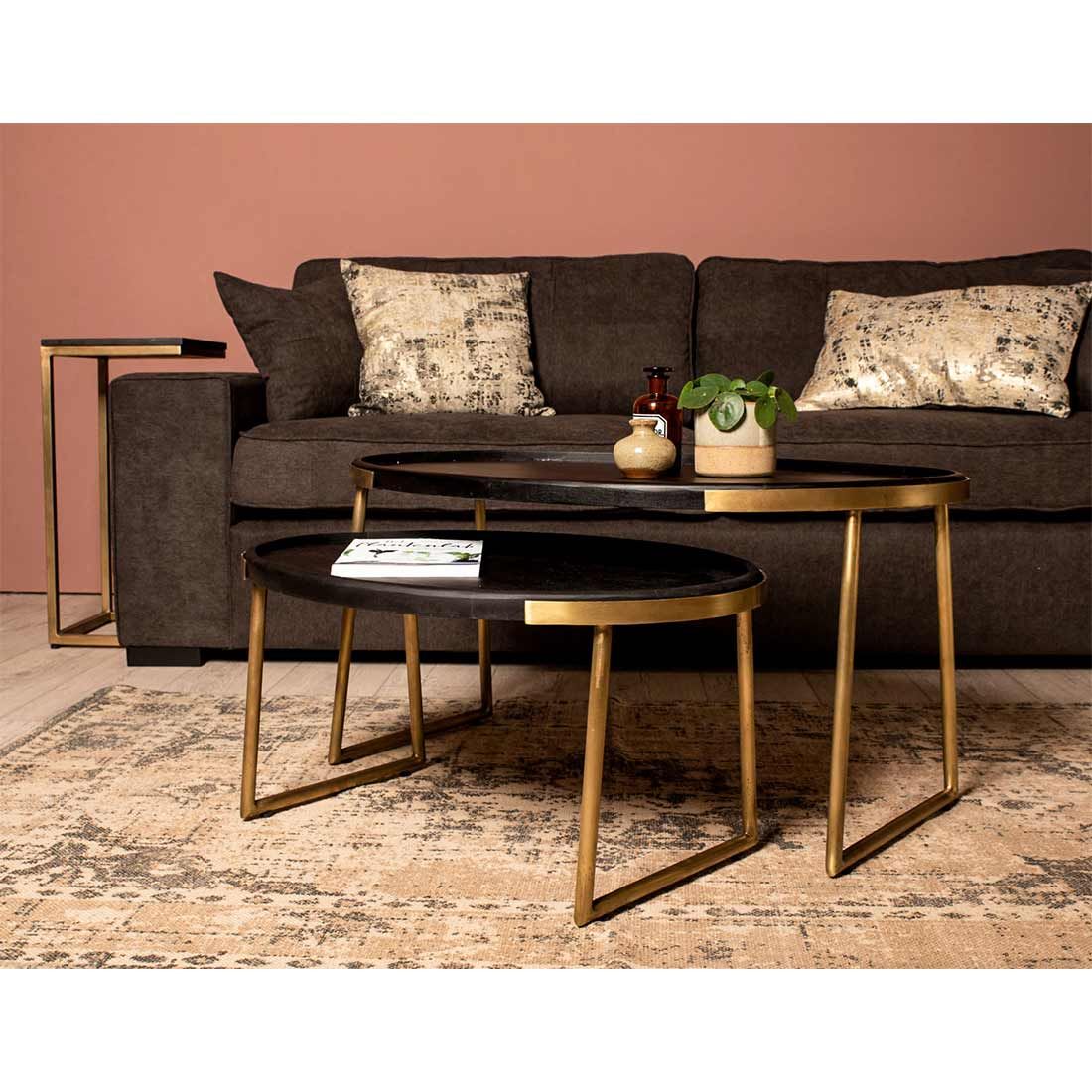HSM Collection Paulson Couchtisch-Set 2-tlg.