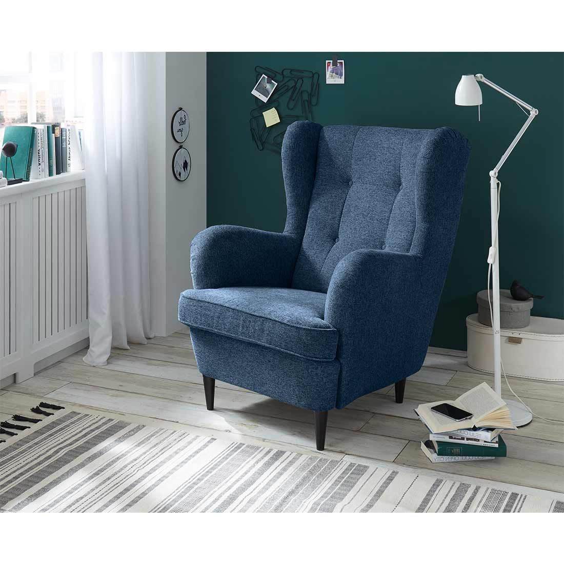 ED Lifestyle Polstermöbel Oskar Sessel mit Hocker