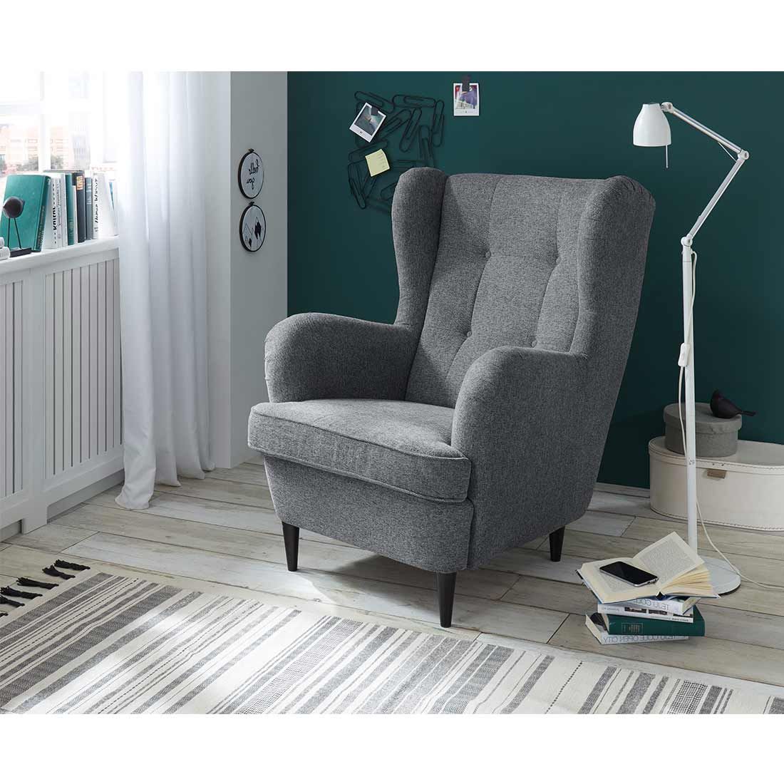 ED Lifestyle Polstermöbel Oskar Sessel mit Hocker