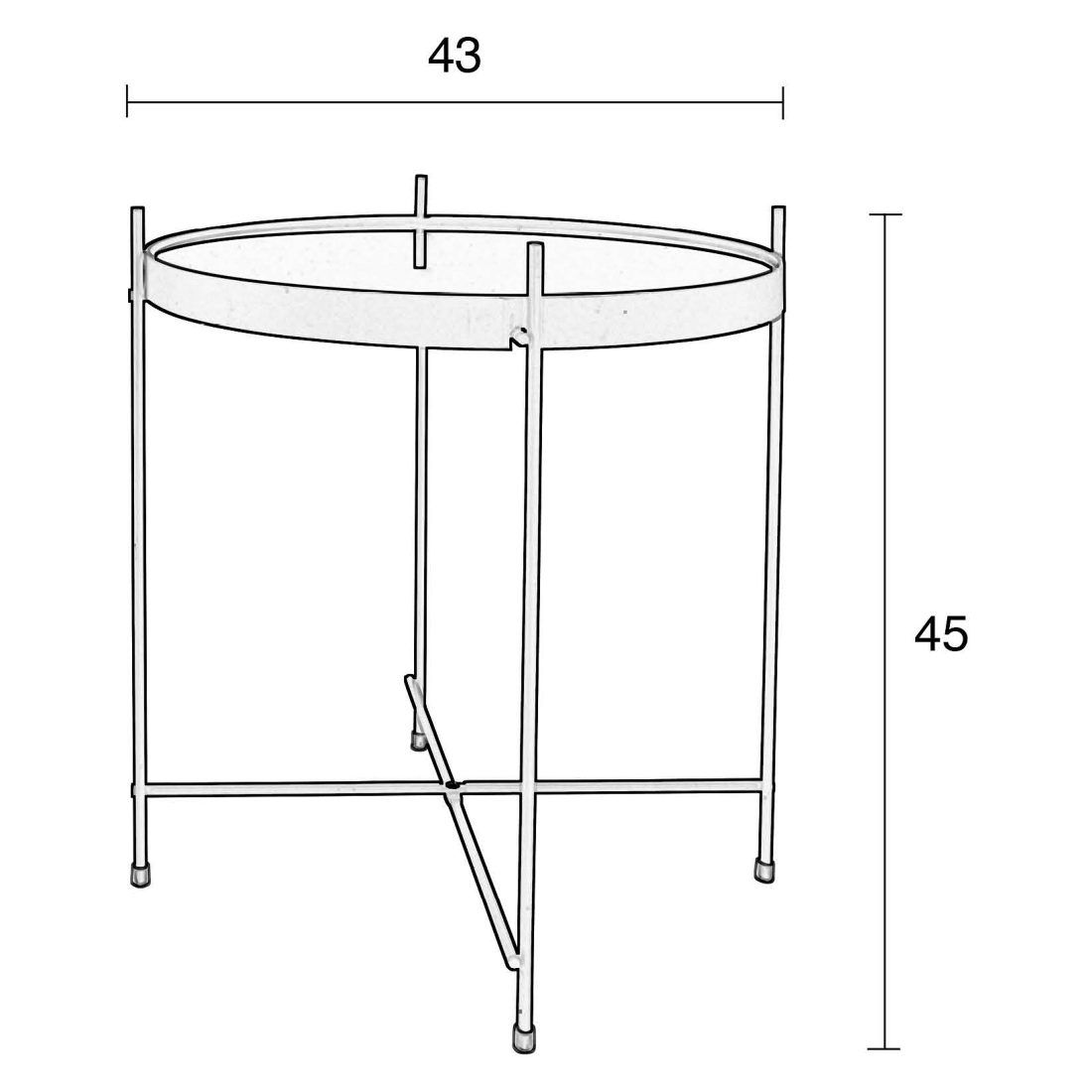 Zuiver Cupid Beistelltisch Ø43cm
