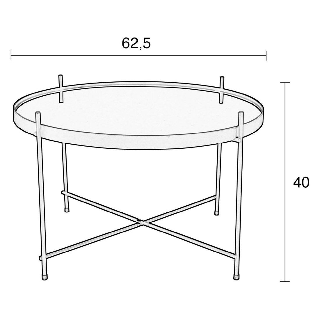 Zuiver Cupid Couchtisch Ø62,5cm