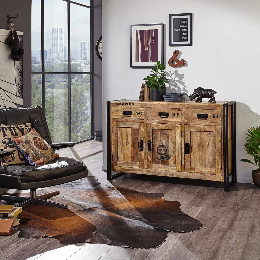 Wolf Möbel Iron Sideboard 140x43x90cm