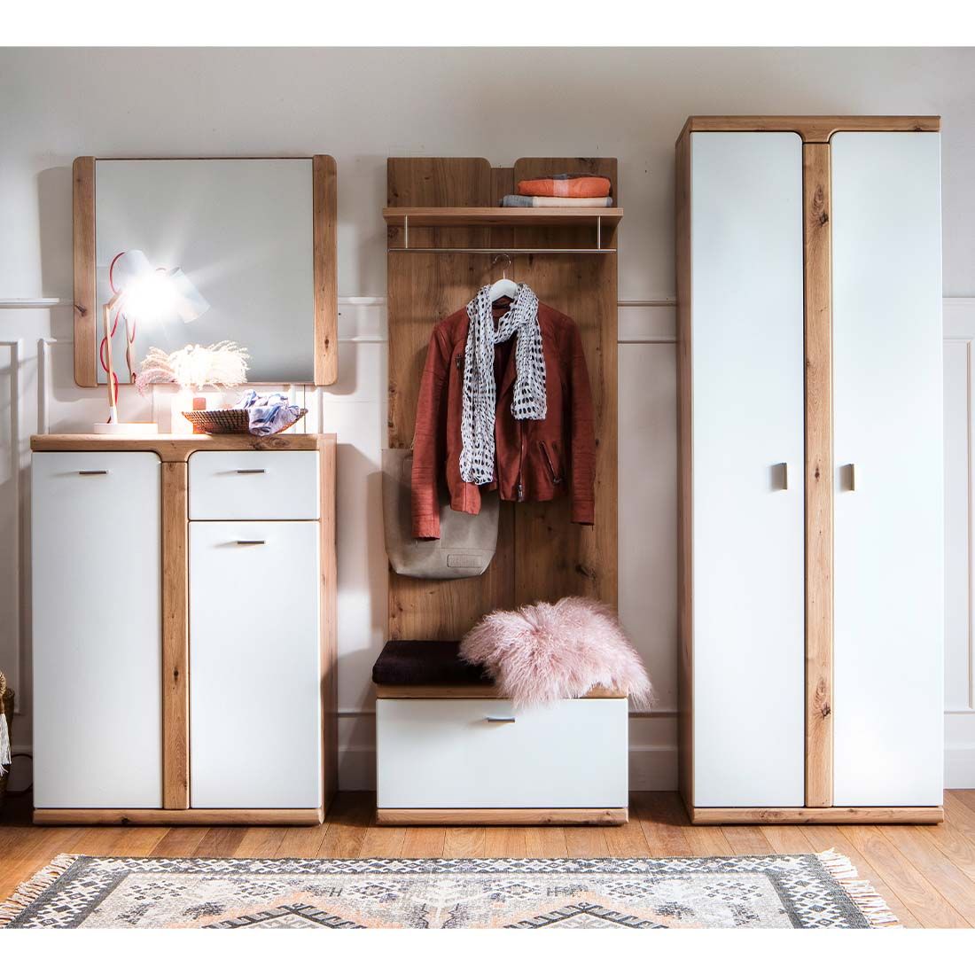 MCA Torino Garderobenschrank 70x38x197cm