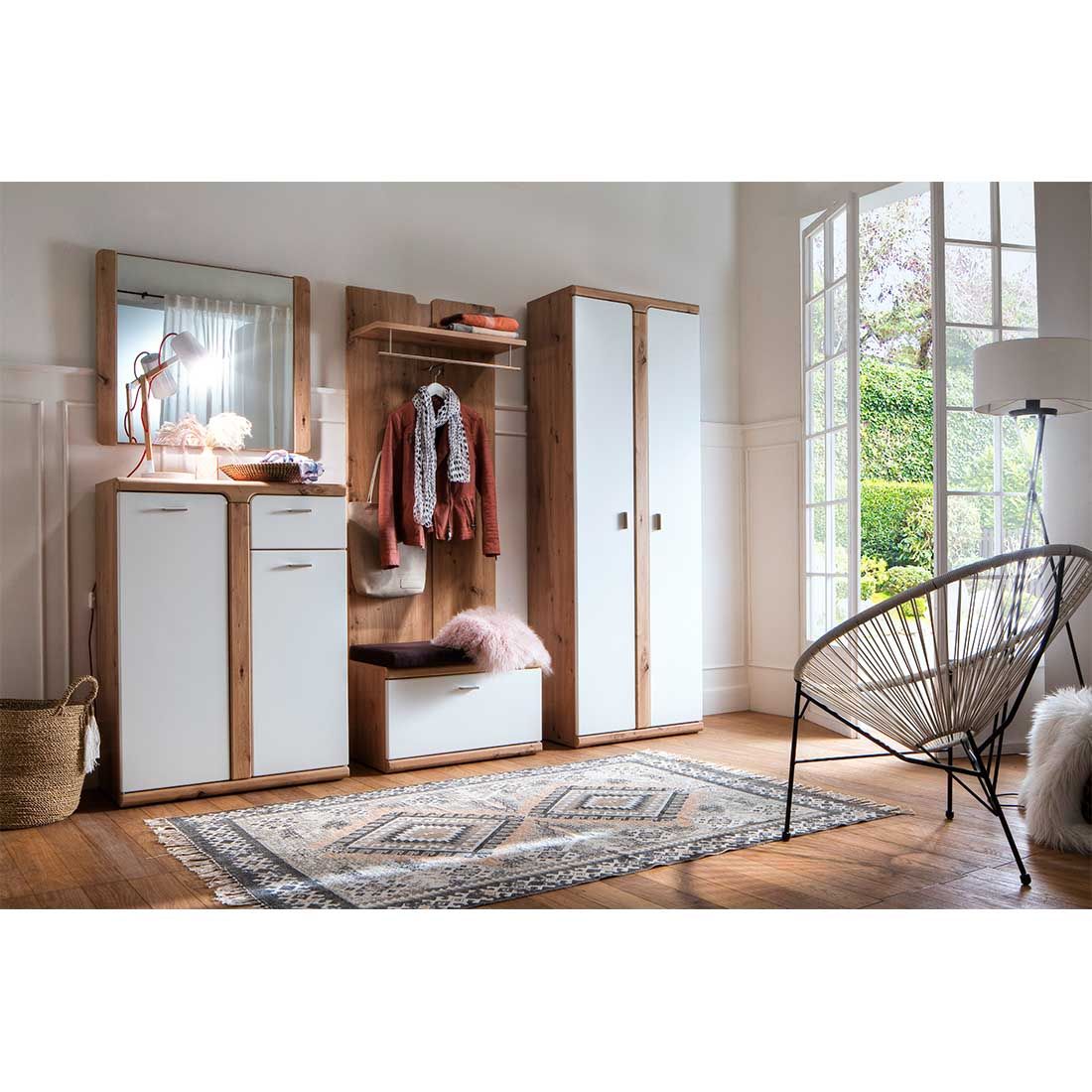 MCA Torino Garderobenbank mit Kissen 70x38x45cm