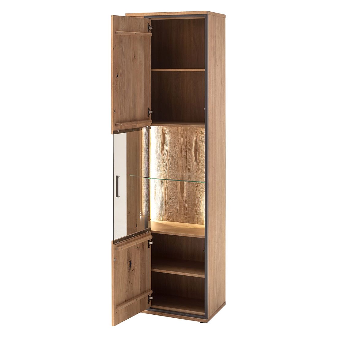 MCA Campinas Vitrine mit Beleuchtung 60x37x209cm