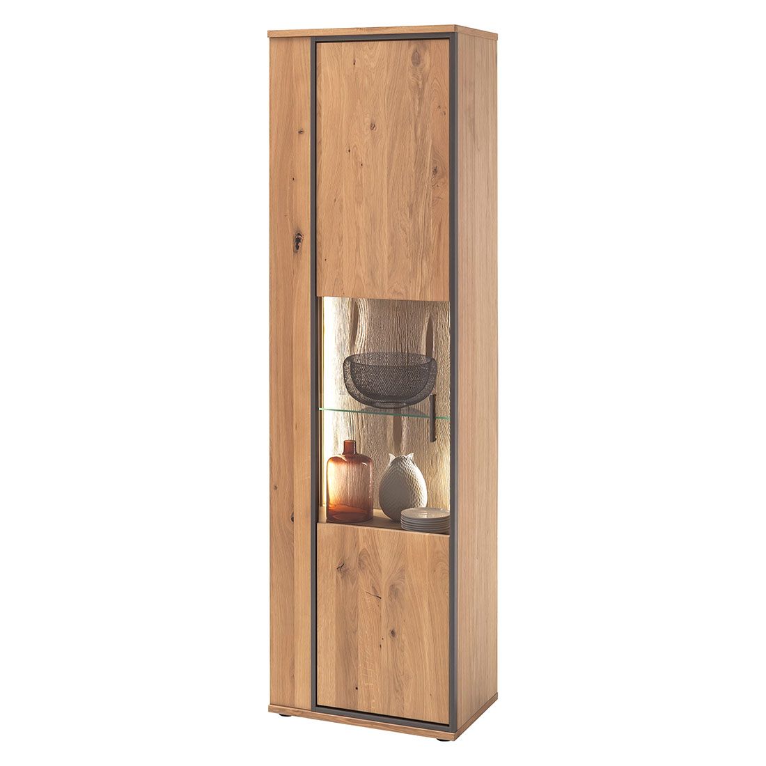 MCA Campinas Vitrine mit Beleuchtung 60x37x209cm
