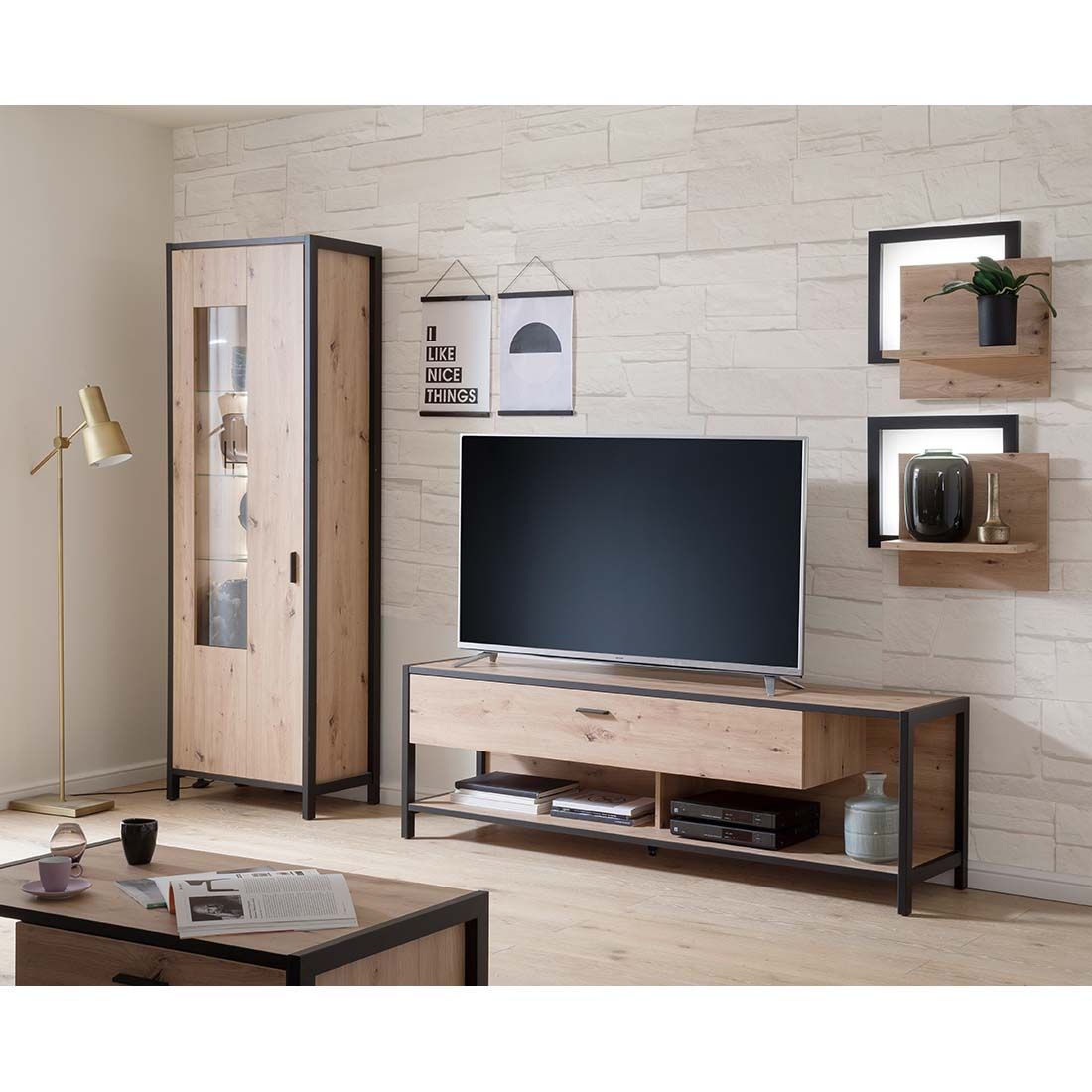 MCA Algarve Wandboard 2er-Set 56x24x51cm