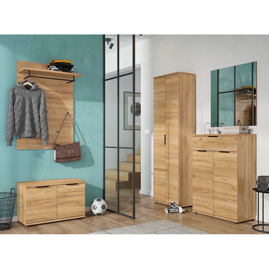 Germania Fremont Garderobenbank 75x37x48cm