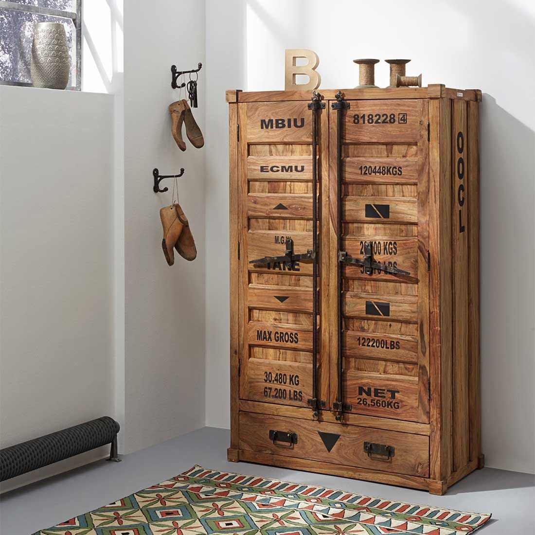 Wolf Möbel Container Highboard 90x45x150cm