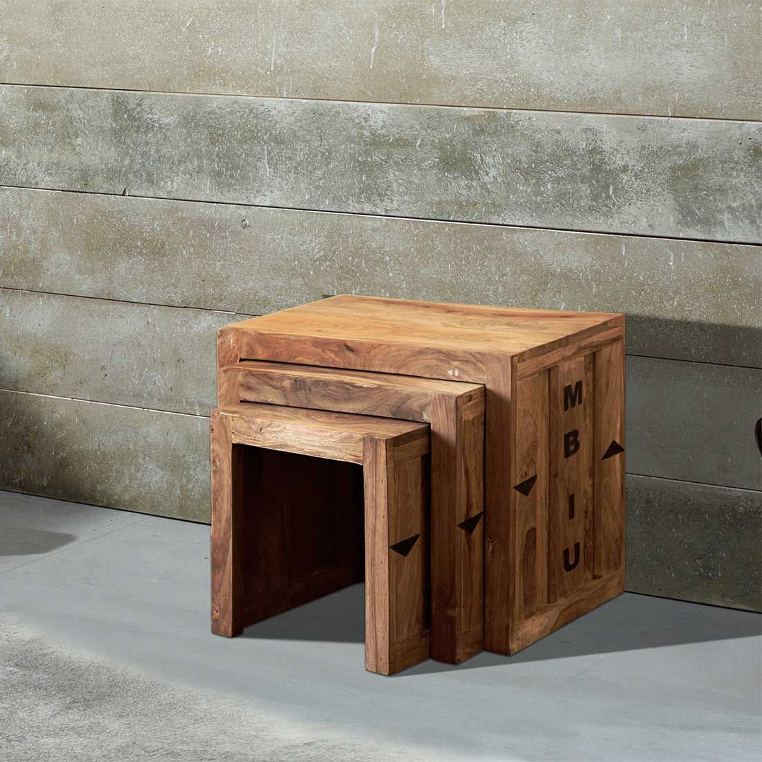 Wolf Möbel Container Couchtisch-Set 3-tlg.
