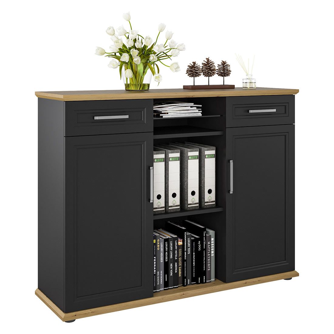 Maja Möbel Villo Büroschrank 134,7x43,5x104,9cm