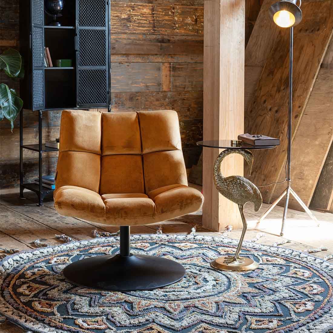 Dutchbone Bar Velvet Sessel drehbar