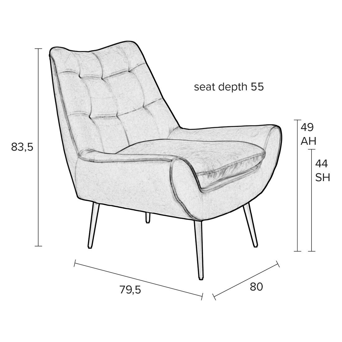 Dutchbone Glodis Sessel
