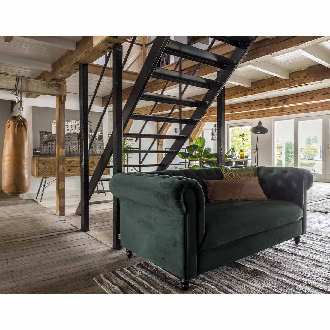 Dutchbone Chester Velvet 3-Sitzer-Sofa