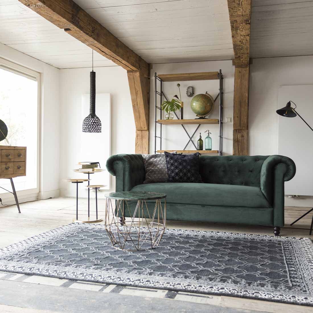 Dutchbone Chester Velvet 3-Sitzer-Sofa