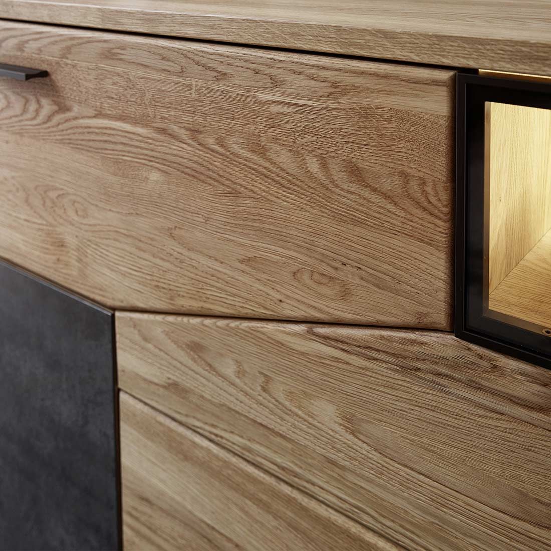 Wohnconcept Gerano Sideboard mit Beleuchtung 180x45x85cm
