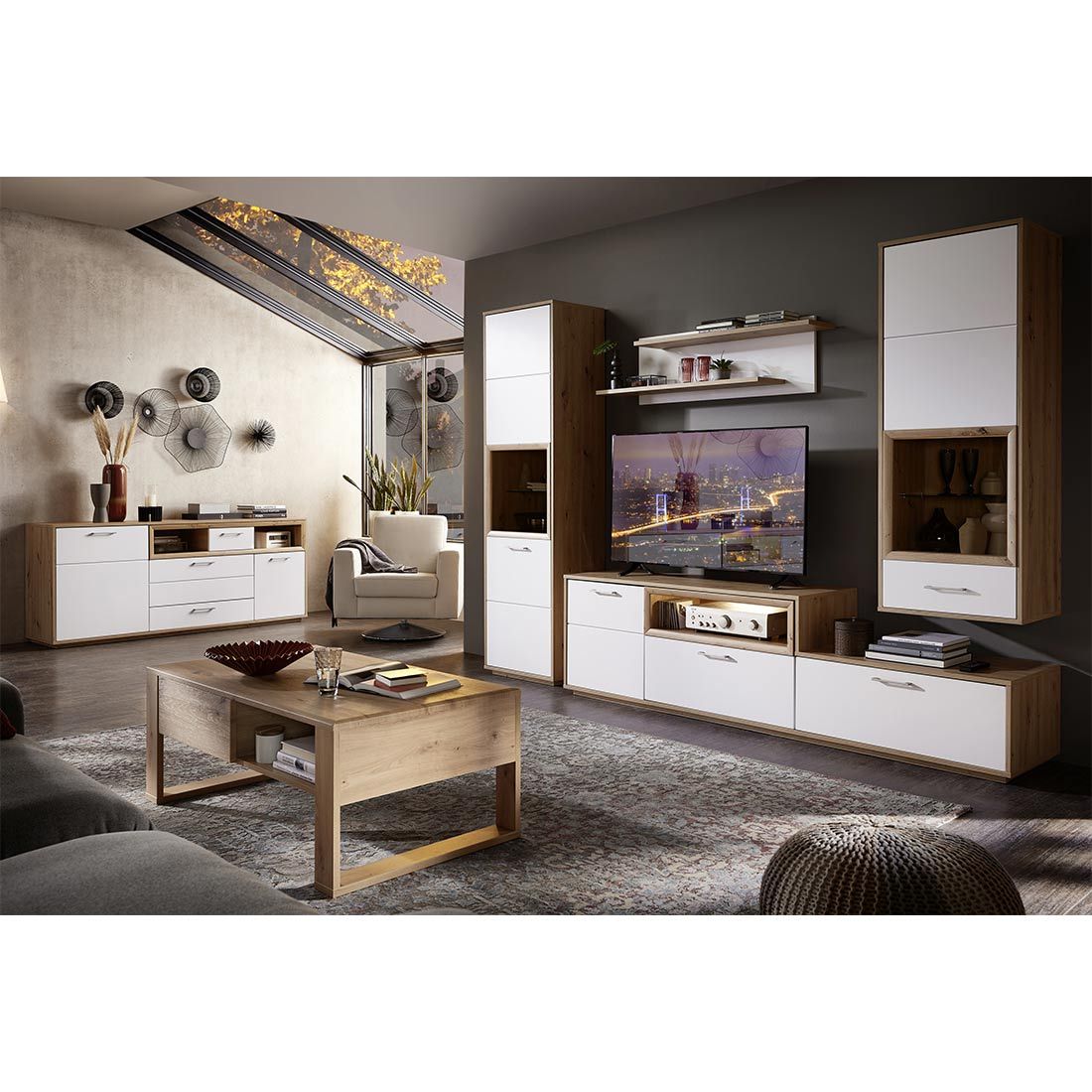 Wohnconcept Modena Sideboard 185x48x80cm