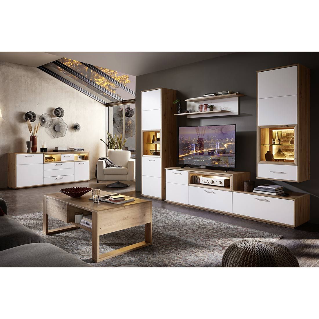 Wohnconcept Modena Sideboard 185x48x80cm
